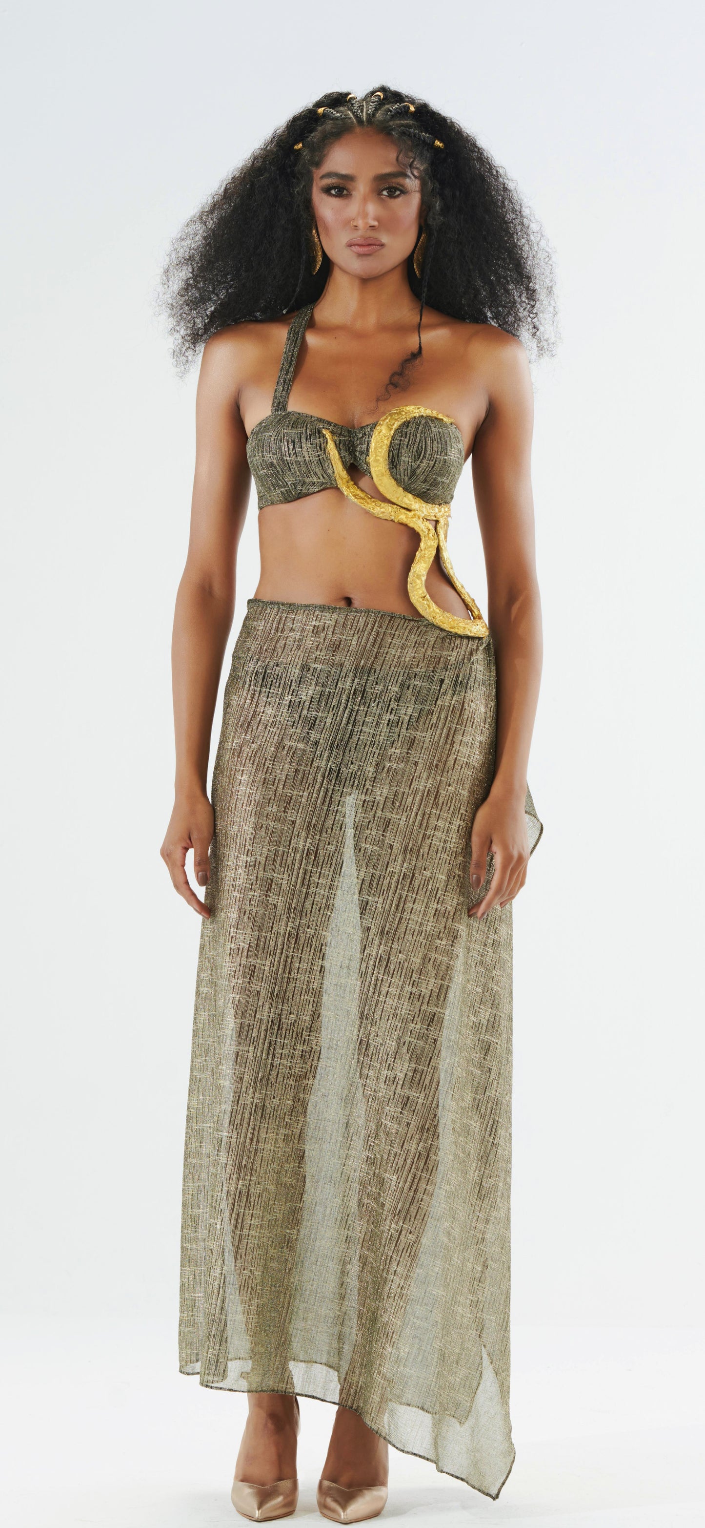 Body Gold Snake dress
