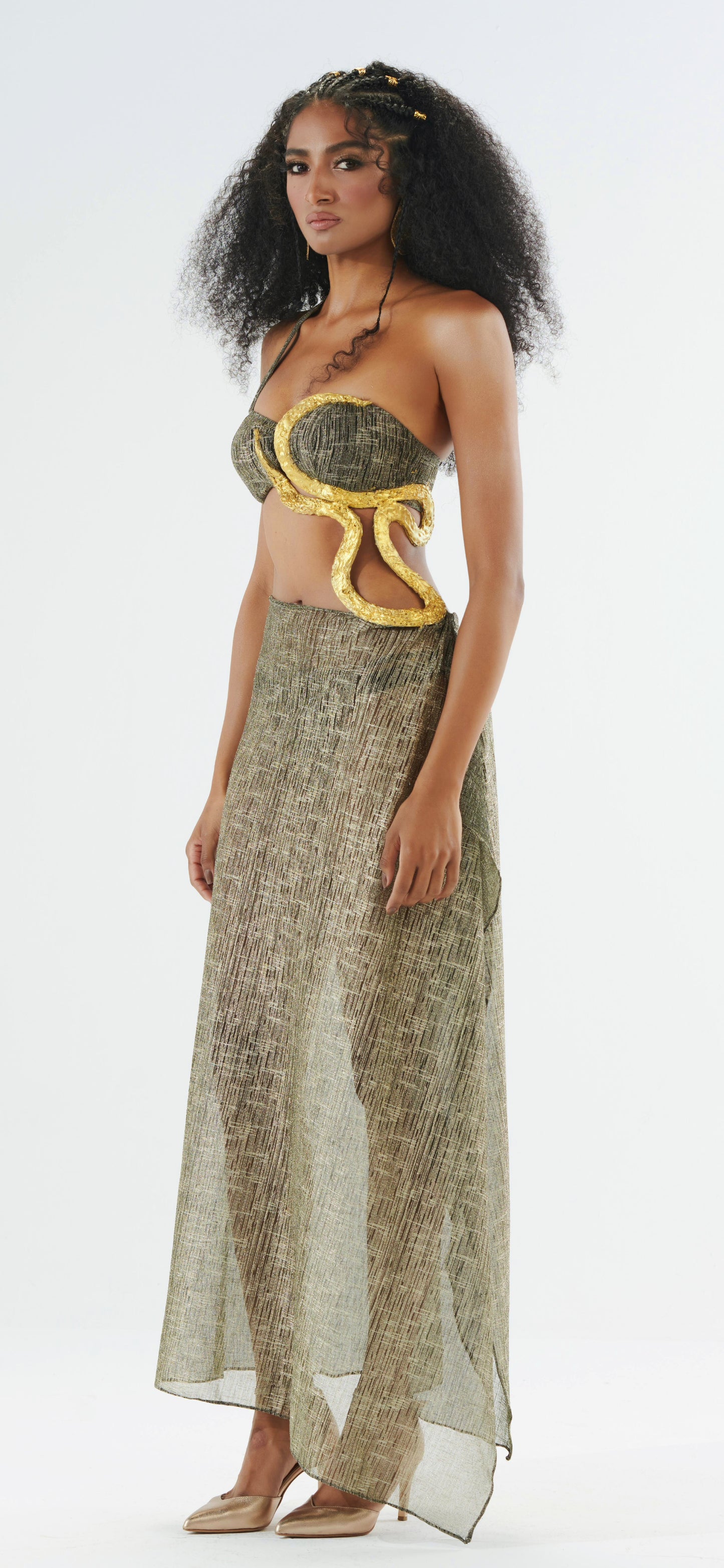Body Gold Snake dress