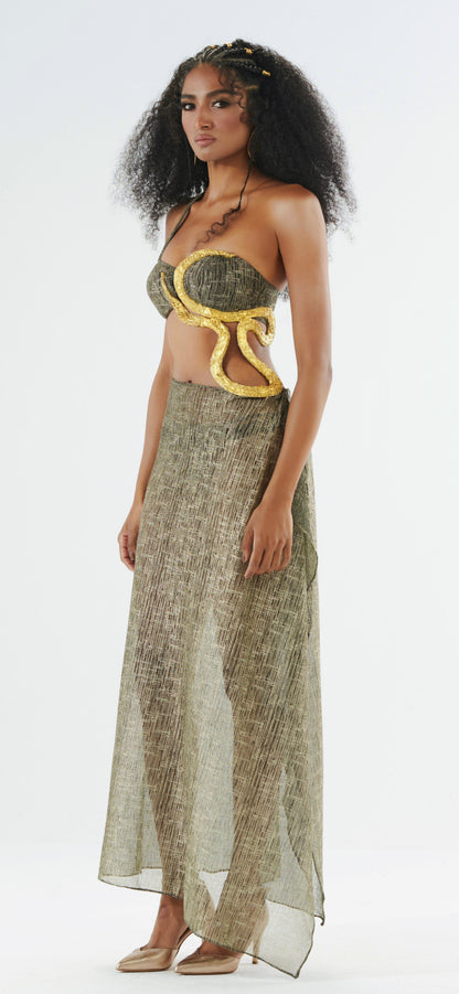 Body Gold Snake dress