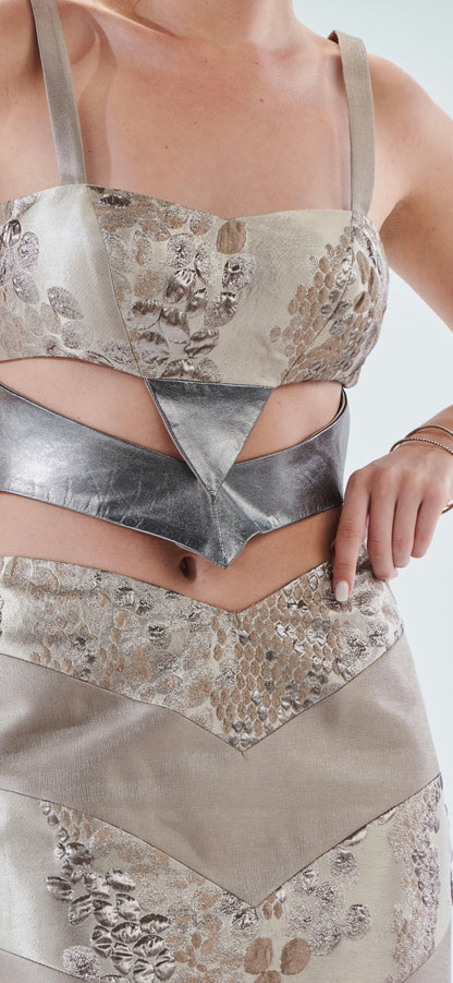 The Silver Shimmery Cachemir Set