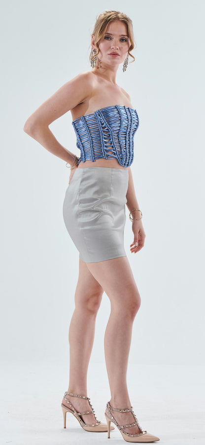 The Intricated Metallic Blue Set
