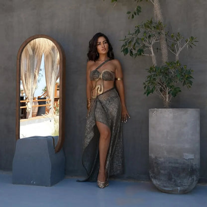 Body Gold Snake dress