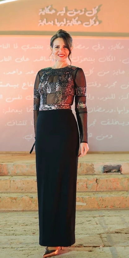 The Gold - Black Brocade set