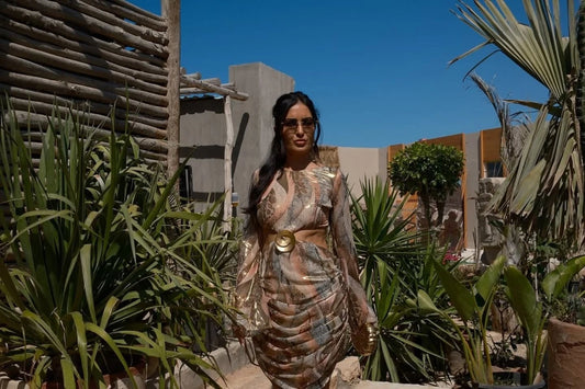 The Golden Buckle Dress
